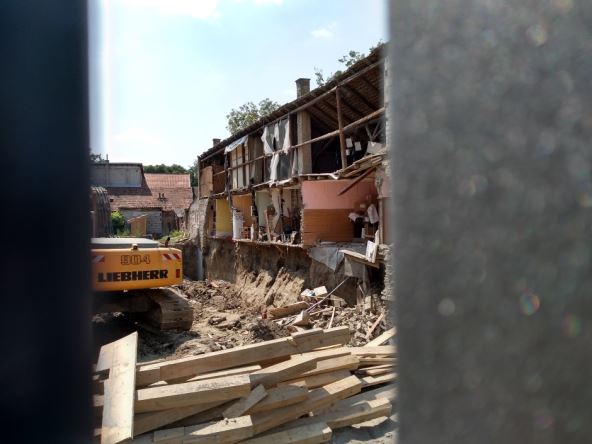 Srušena zgrada, Novi Sad, fotografije