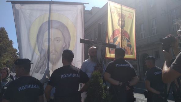 Parada ponosa 2018 - verski protest 