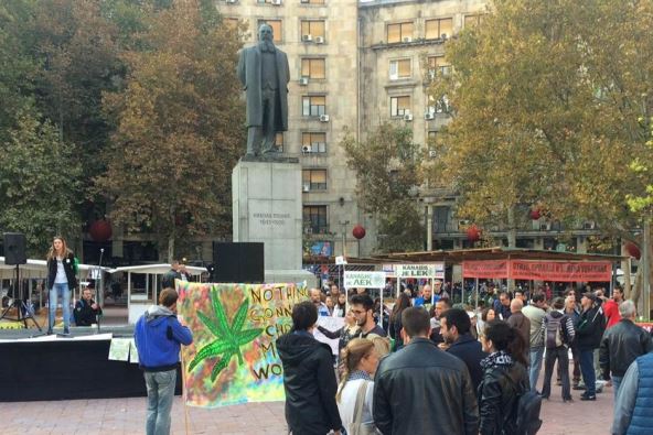 Marihuana - kanabis u medicinske svrhe - protest u Beogradu