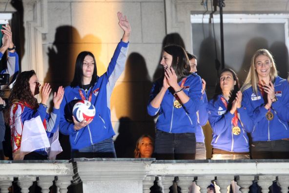 Doček srpske odbojkašice u Beogradu zlatna medalja na SP