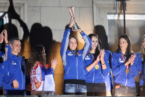 Doček srpske odbojkašice u Beogradu zlatna medalja na SP