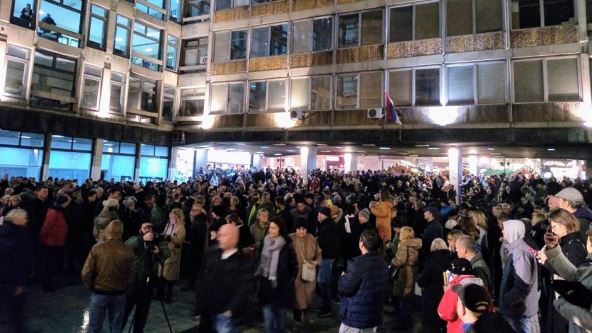 Protest opozicije u Beogradu 22. decembar