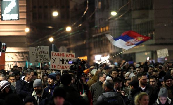 Protest opozicije u Beogradu 22. decembar