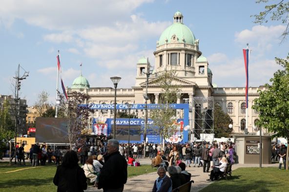 Miting Budućnost Srbije u Beogradu