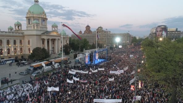 Miting Budućnost Srbije u Beogradu