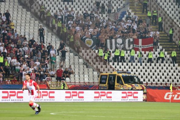 Navijači Crvene zvezde protiv Kopenhagena, Liga šampiona, fotografije