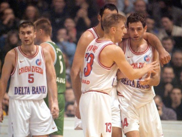 Vlade Divac Crvena zvezda Žalgiris Milenko Topić 1999