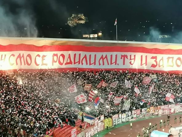 Zvezda - Partizan UŽIVO livestream Arenasport HD, koreografija Delija "tu smo se rodili mi" FOTO