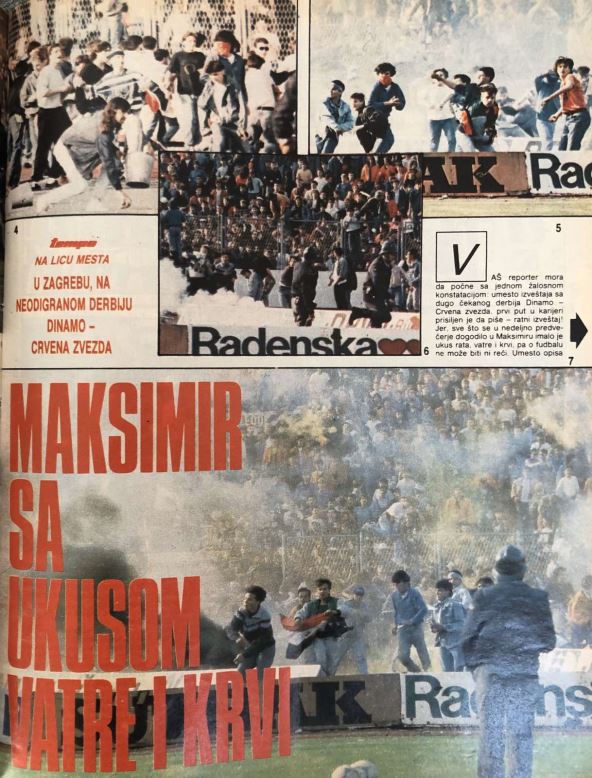 Dinamo Zvezda na Maksimiru početak raspada Jugoslavije