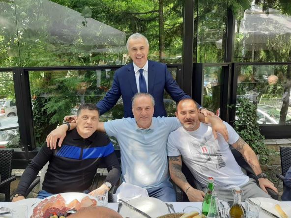 Miodrag Grof Božović sa Vladanom Milojevićem i Dejanom Stankovićem i Zvezdanom Terzićem