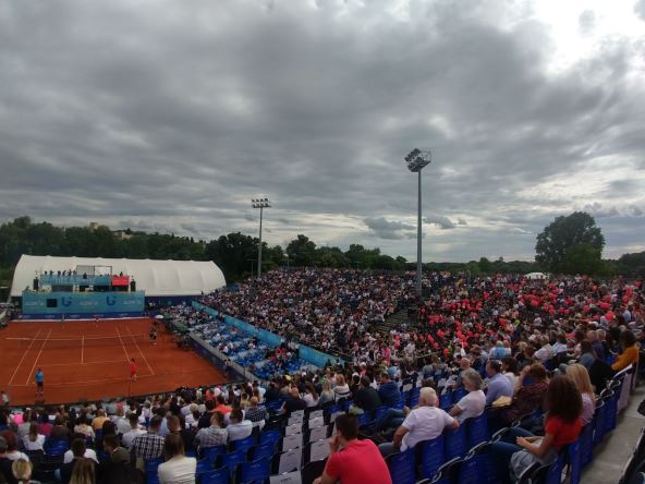 Nebo nad terenima TC Novak.