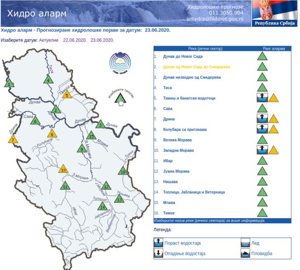 Reka Tamiš raste nivo