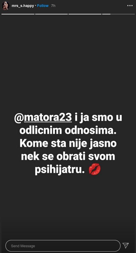 Nakon INCIDENTA sa BIVŠIM dečkom BIVŠE devojke, oglasila se Matora!