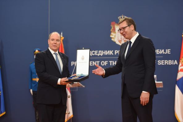 Princ od Monaka-poseta-Beograd-svečani doček-Palata Srbije-Aleksandar Vučić