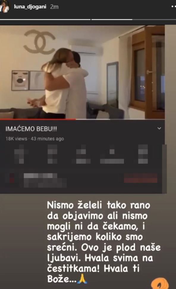Luna Đogani trudna Marko Miljković oglasio se