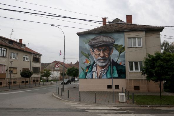 dragoslav mihailović mural ćuprija fotografije