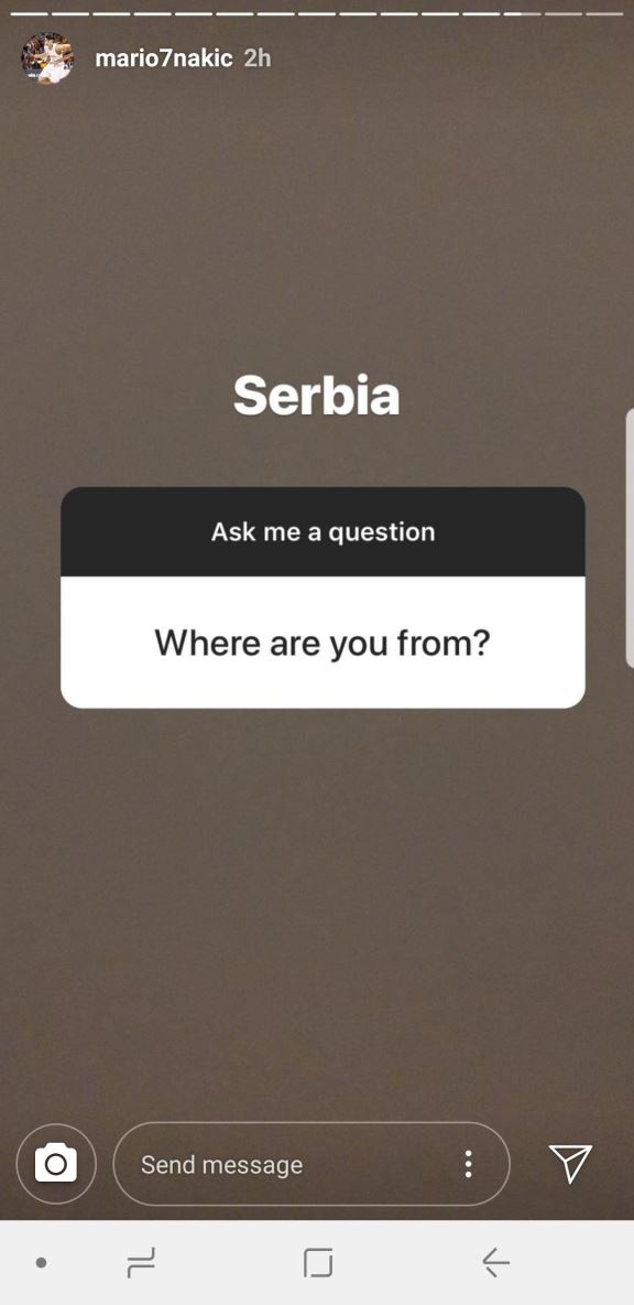 mario nakic srbija ili hrvatska reprezentacija ja sam srbin instagram