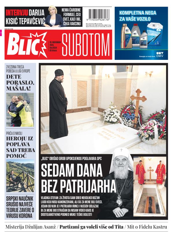 prelistavanje sutrasnje stampe 28 novembar