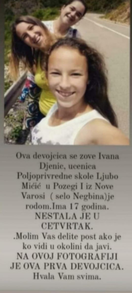 nestala devojcica pozega ivana 