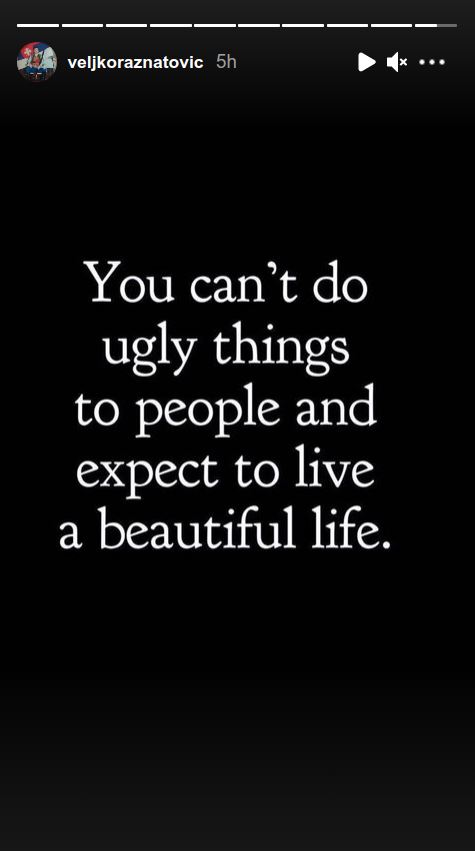 Veljko Ražnatović Instagram foto