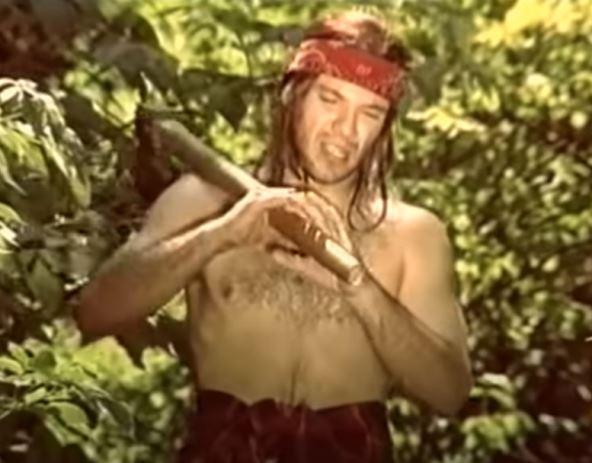 Žarko Madžić kao drvoseča iz Cecinog spota u Grandu