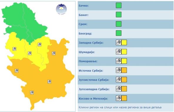 srbija vreme prognoza sneg mart