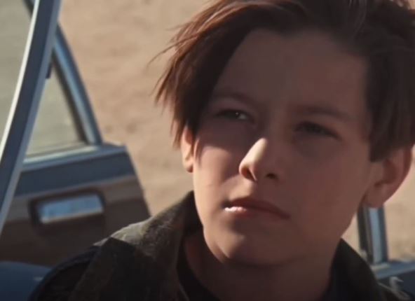 Edvard Furlong na setu Terminatora