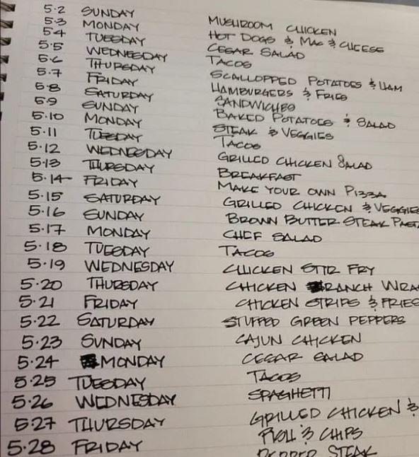 sta spremiti za rucak mesecna lista spisak