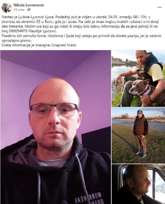 nestao ljubisa ljucovic ljuca borca