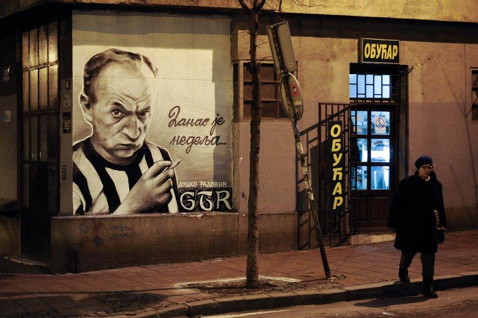 Uništeni murali navijača Partizana na Dorćolu