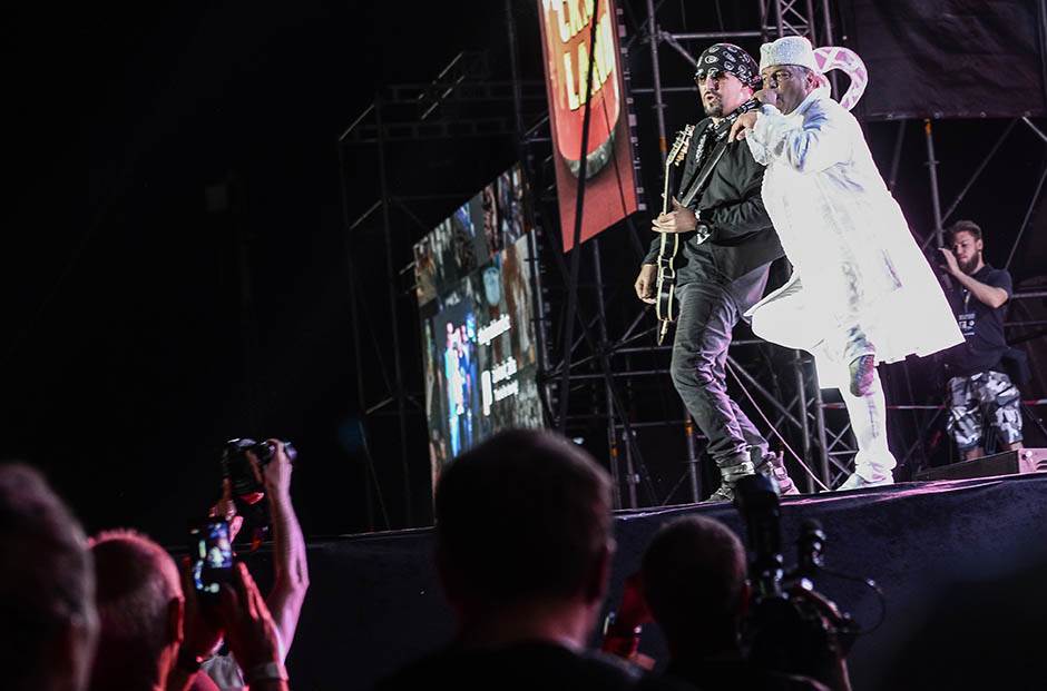 Dino Rađa kninska tvrđava 1995. sa Franjom Tuđmanom