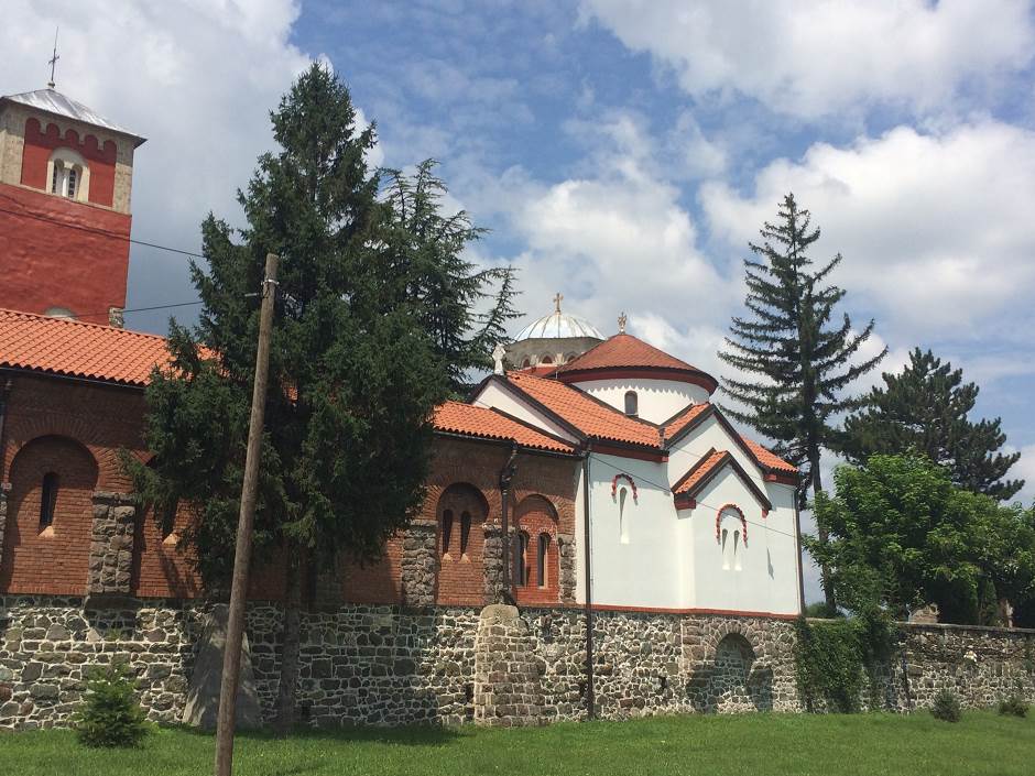 Manastir Žiča - otrkivena ploča iz 16. veka