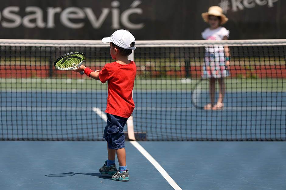 novak djokovic sin stefan trening