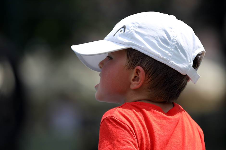 novak djokovic sin stefan trening