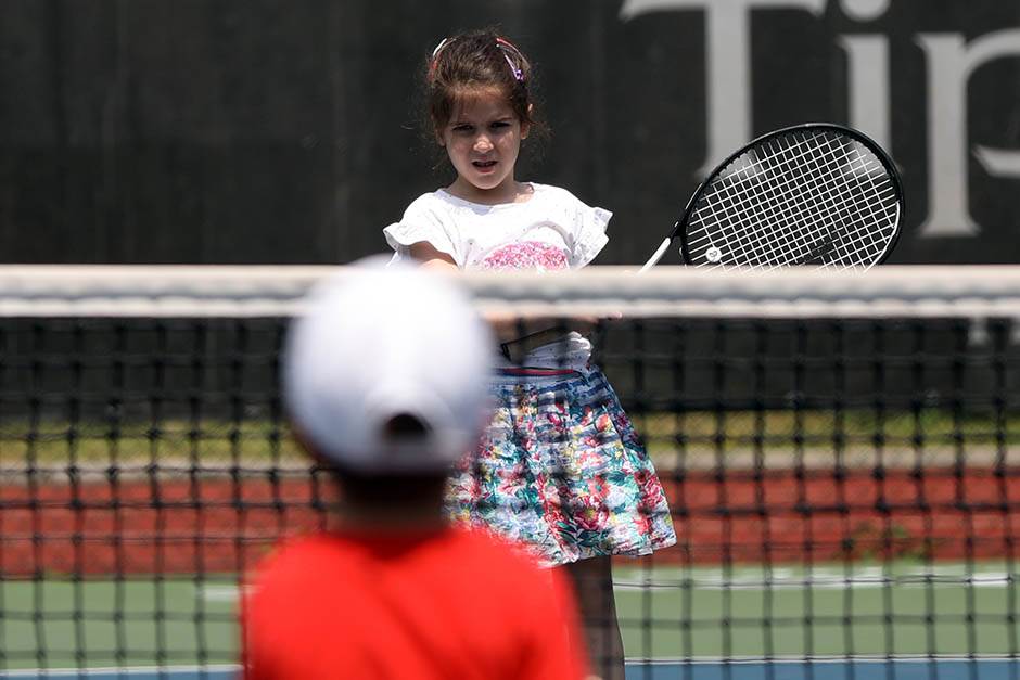 novak djokovic sin stefan trening