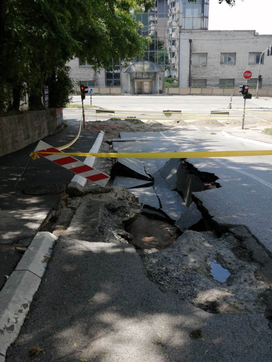 Valjevska ulica u Beogradu klizište u valjevskoj ulici