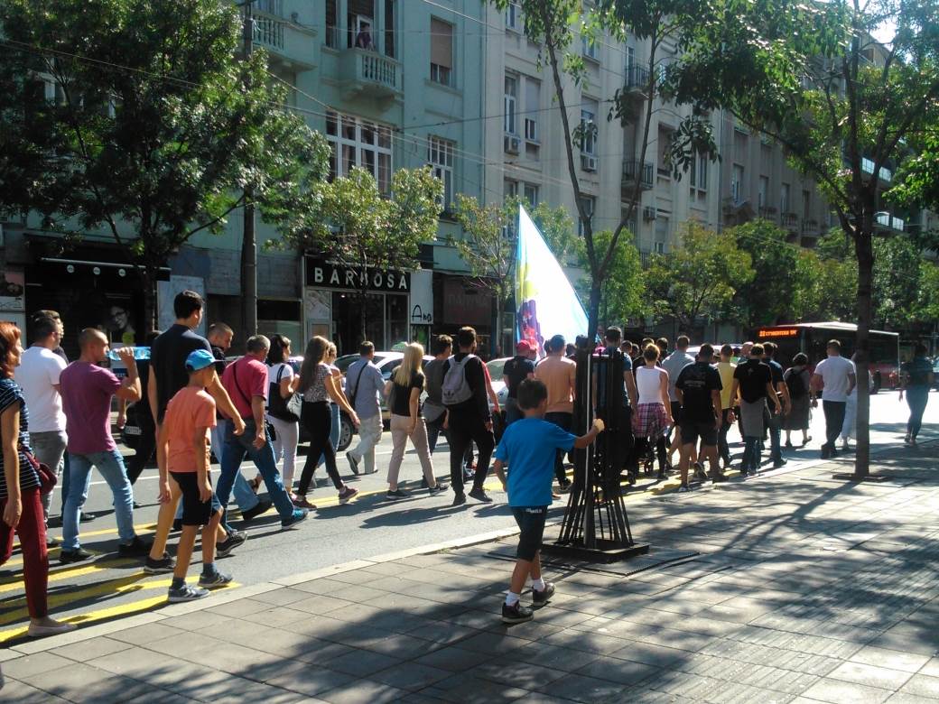 Parada ponosa - kontraparada - blokada centra Beograda