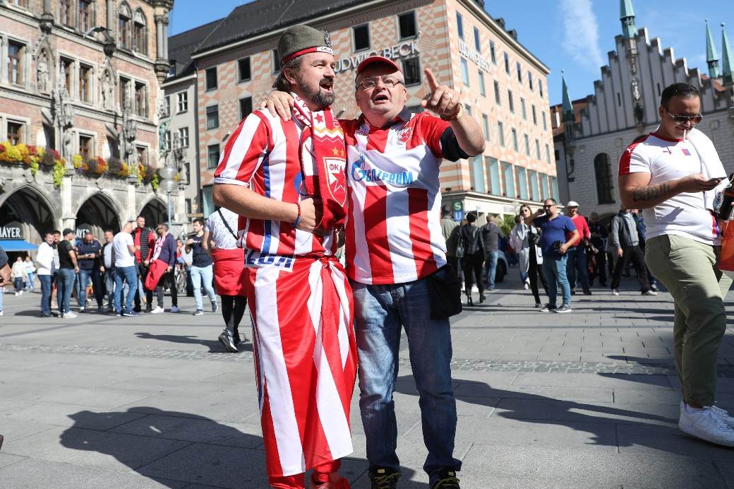 Crvena zvezda - Bajern Minhen Liga šampiona navijači