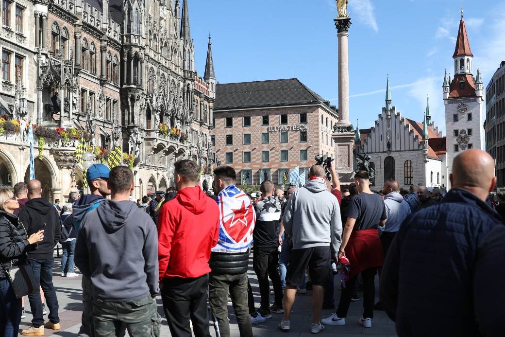 Crvena zvezda - Bajern Minhen Liga šampiona navijači