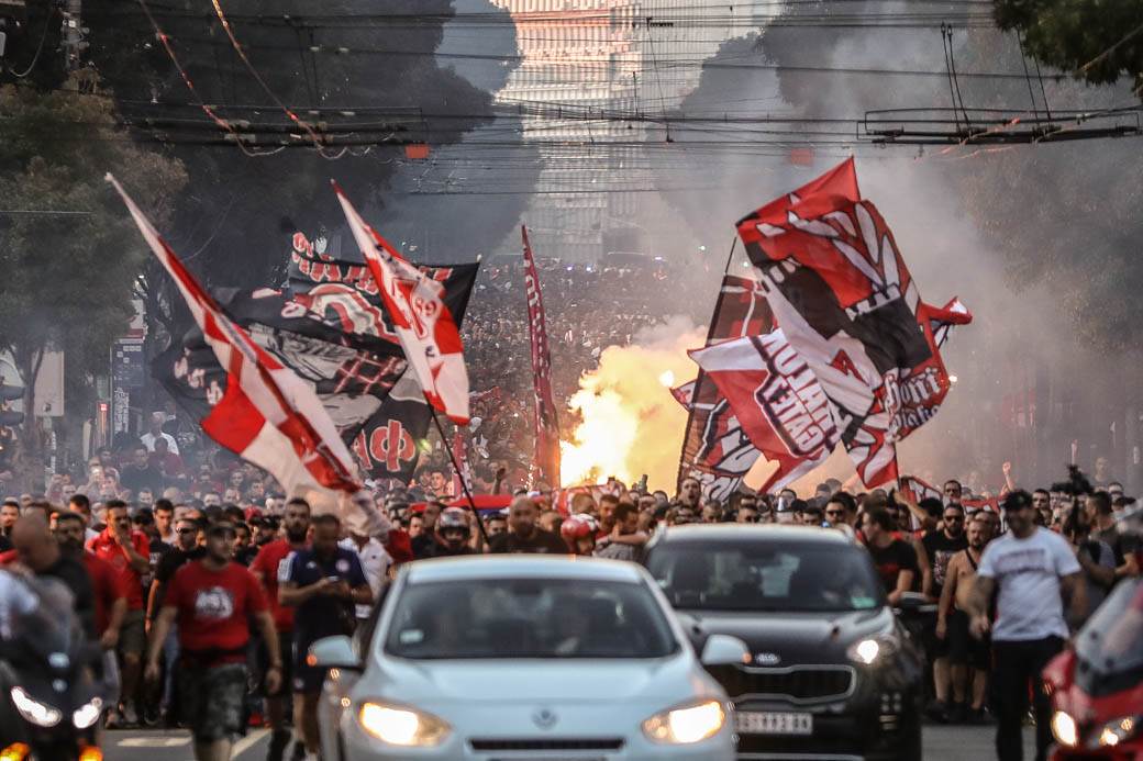 Delije Gate 7 Zvezda Olimpijakos Atina Liga šampiona 2019 sportske vesti