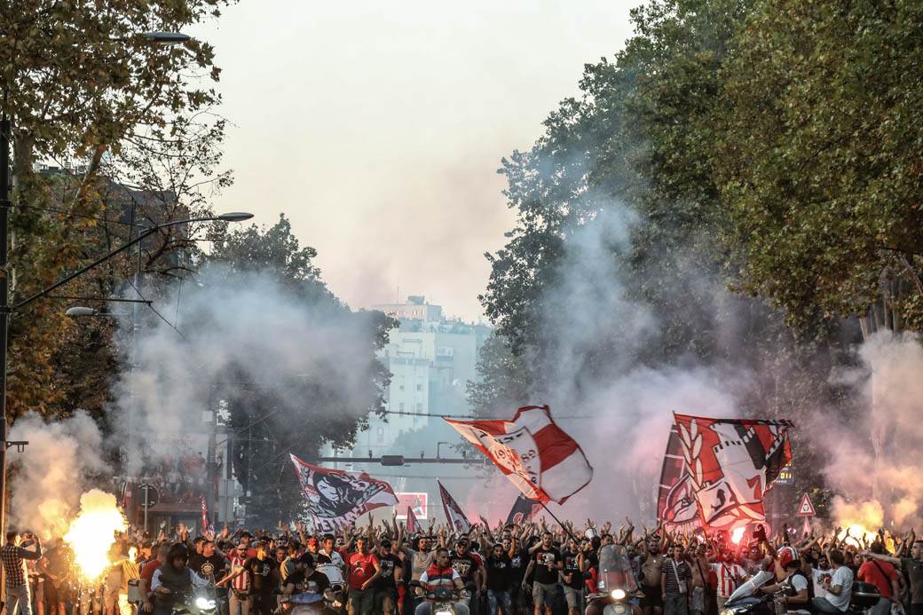 Delije Gate 7 Zvezda Olimpijakos Atina Liga šampiona 2019 sportske vesti