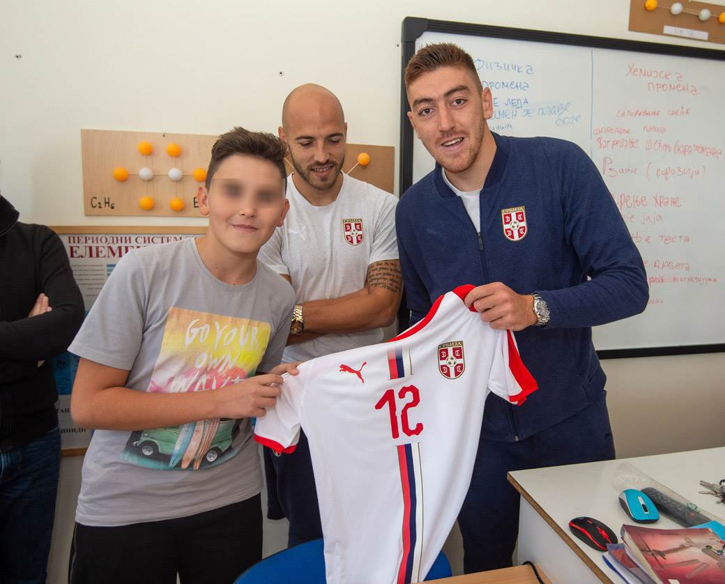 Dušan Tadić Nemanja Miletić Milan Pavkov u školi