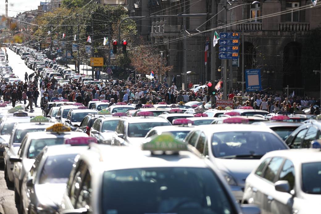 Protest taksista - Deseti dan