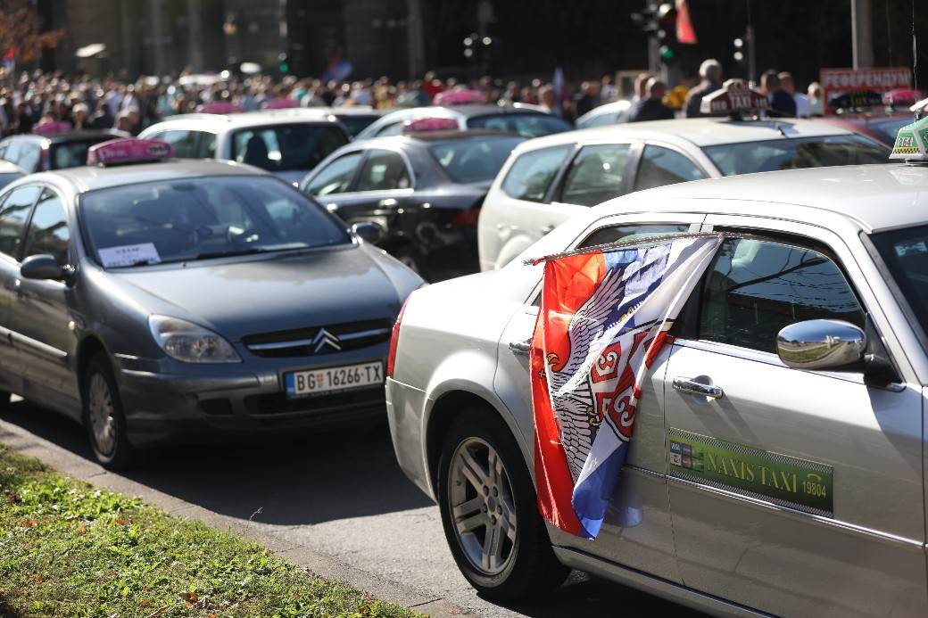Protest taksista - Deseti dan