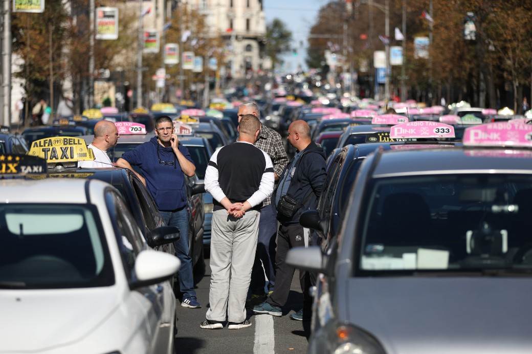 Protest taksista - Deseti dan