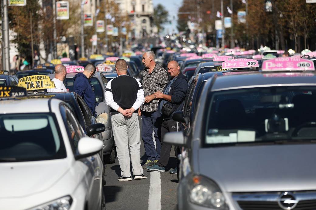 Protest taksista - Deseti dan