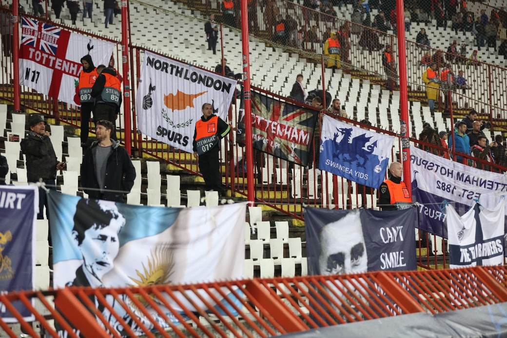 Navijači Totenhema na Marakani protiv Crvene zvezde, fotografije MONDO