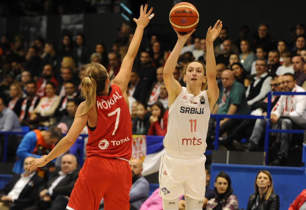 Kvalifikacija za Evropsko prvenstvo 2021 košarkašice: Srbija - Turska 59:56