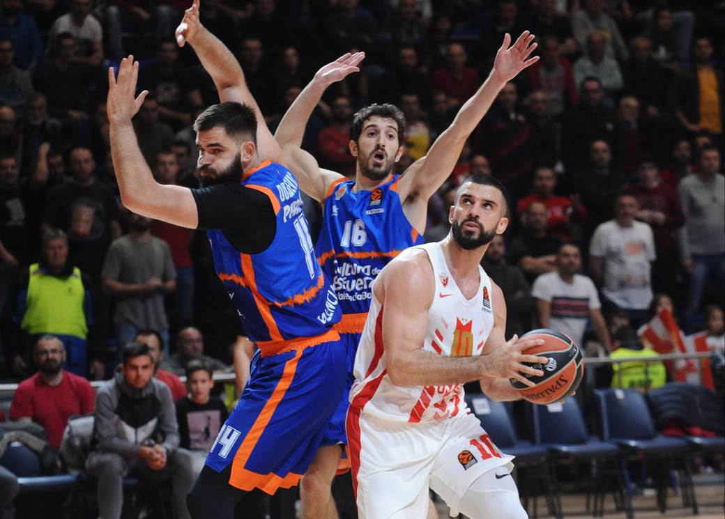 Crvena zvezda - Valensija 76:73 Trojka Brauna u poslednjoj sekundi za pobedu! FOTOGRAFIJE