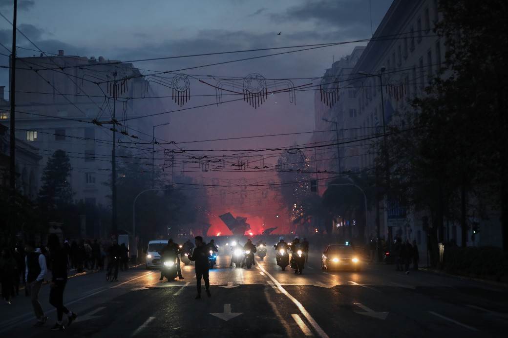 Delije u Atini Delije i Gate 7 u Atini navijanje